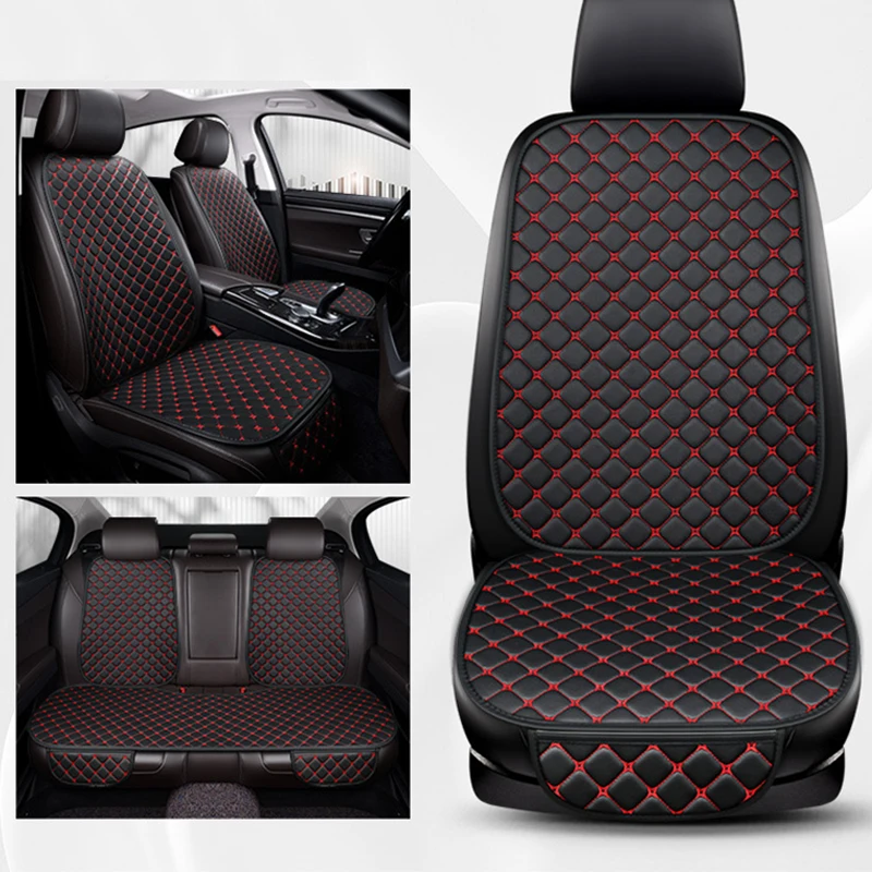 

Чехол на автомобильное сиденье из искусственной кожи, подушка на спинку сиденья, минимализм, универсальная износостойкая и прочная автомобильная подушка