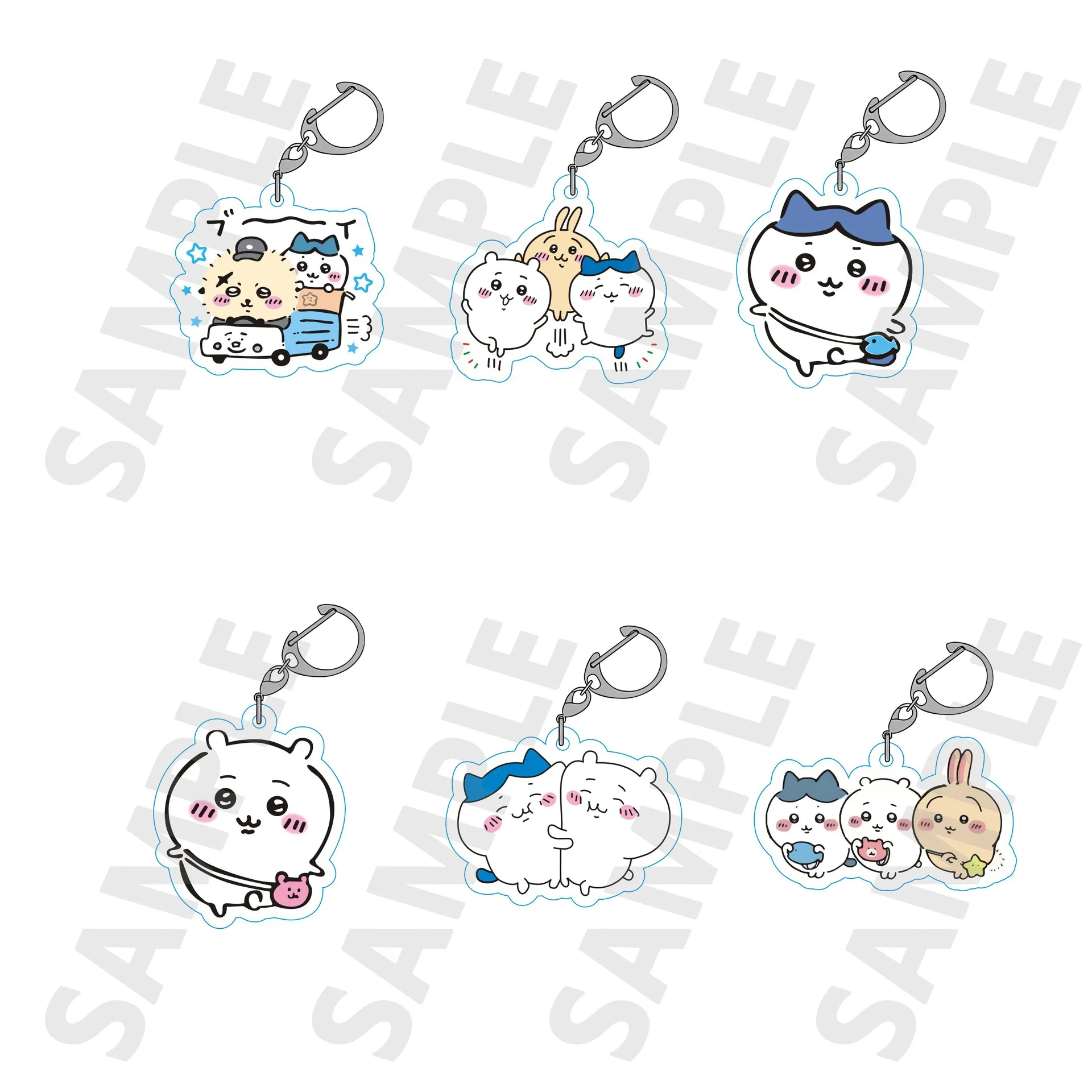 Chiikawa – Nouveaux produits liés à l'anime, cadeau pour fille, porte-clés, breloque de sac, souvenir, pendentif créatif, bijoux, version Q, dessin animé, Kingring