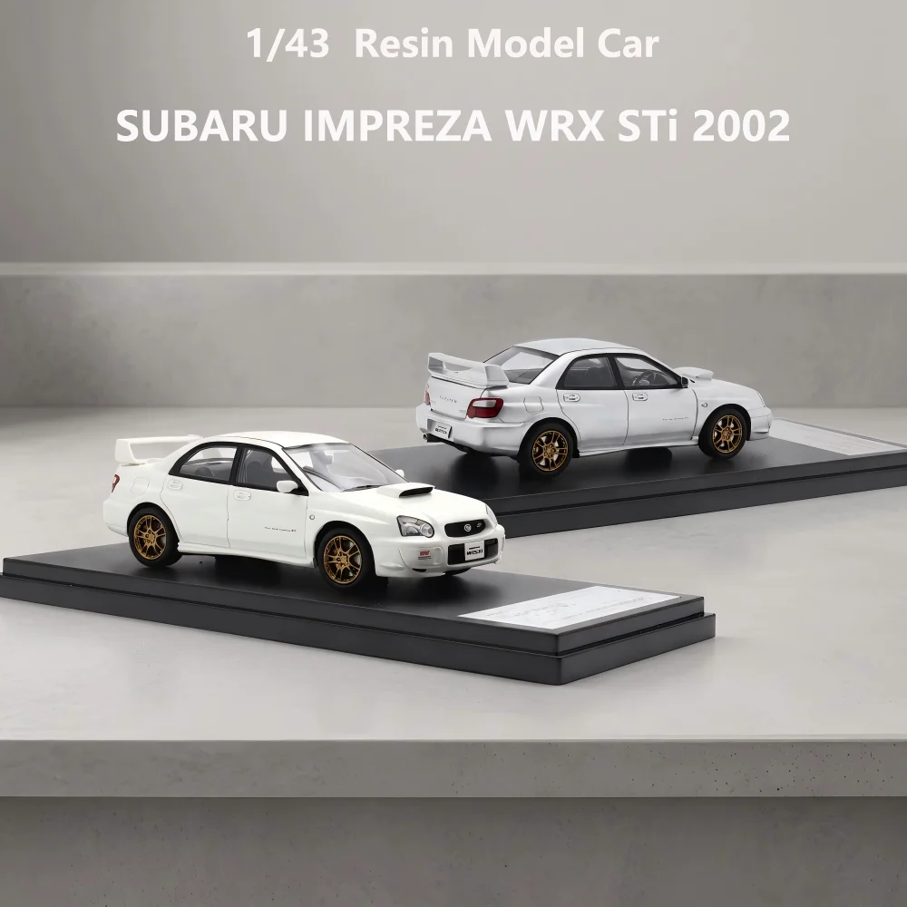 1/43 Scale Resin Cast Model Car 2002 IMPREZA WRX STI Fine Detailed Replica Simulation Collectible Ornament Hobby Display Toy