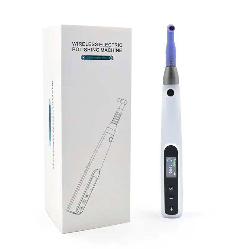 Dentals motor polishing machine, oral wireless restoration polishing unit with digital display