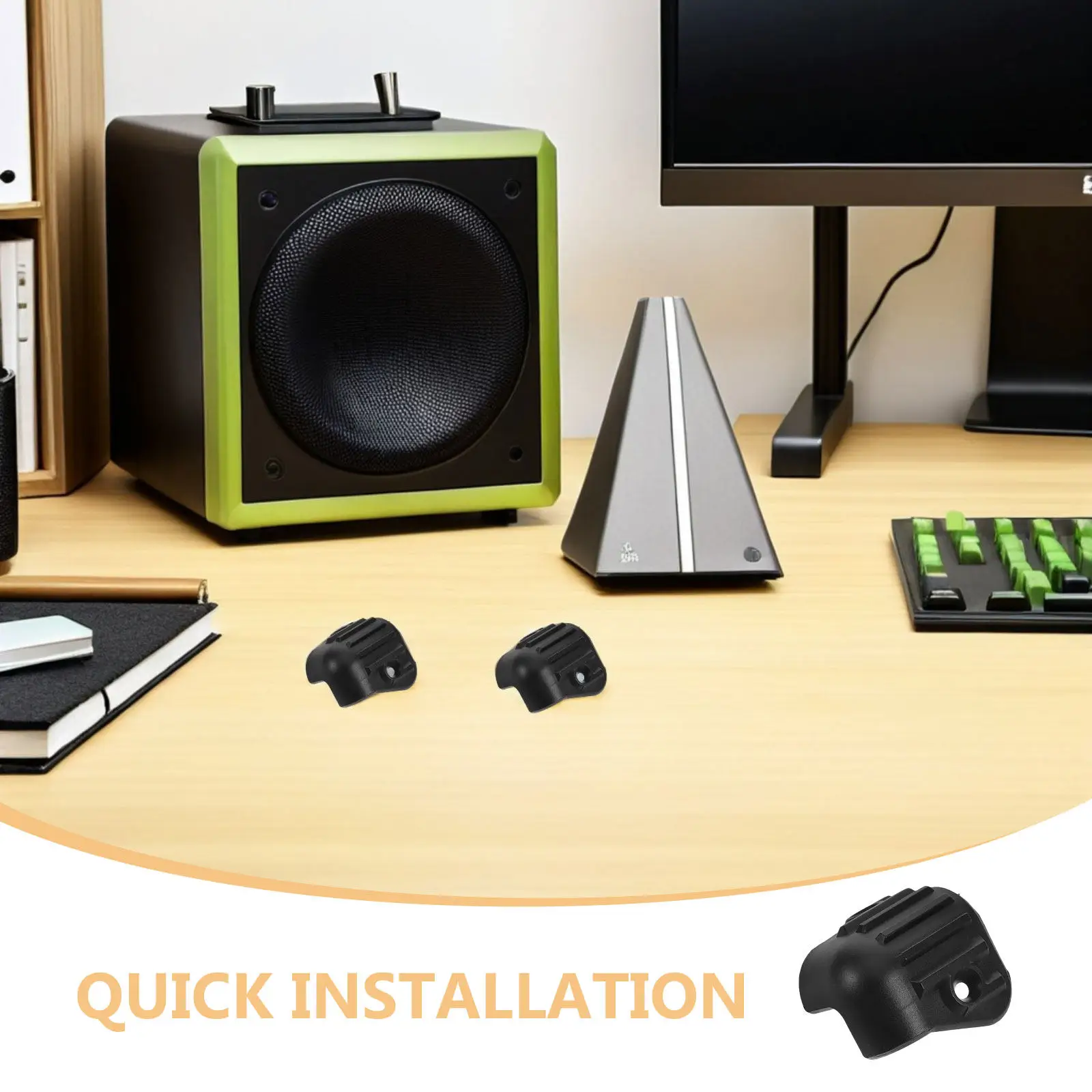 20Pcs Black Plastic Box Edge Guards Speaker Cabinet Corner Protectors Amplifier Corner Protection Transport Storage Durability
