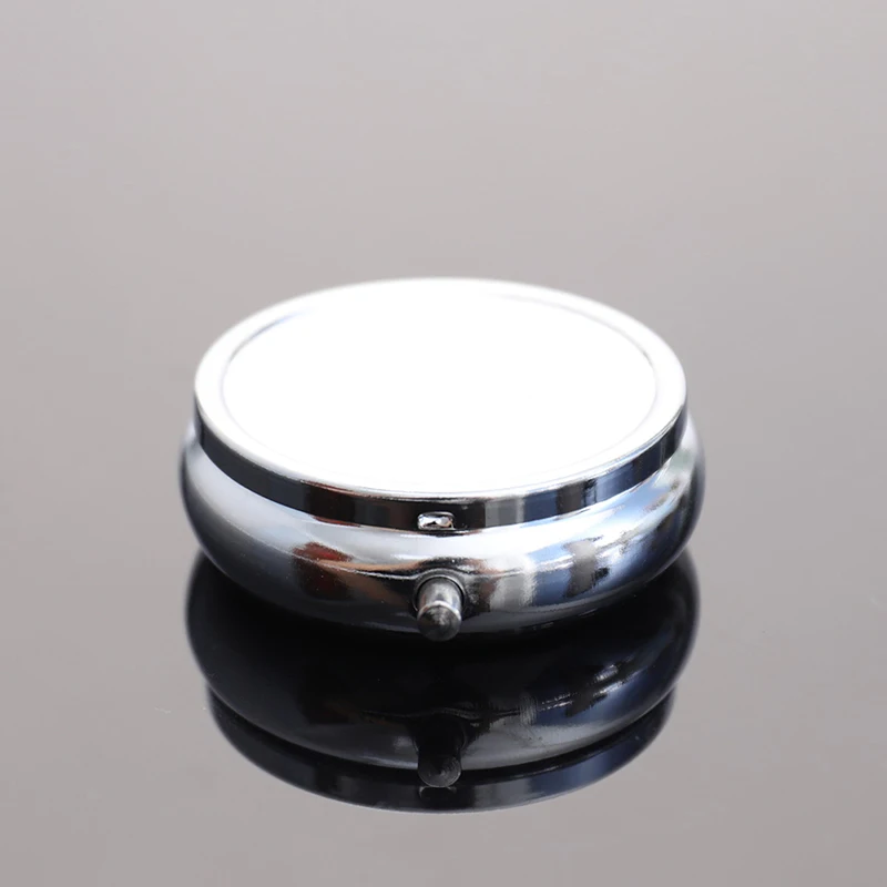 1Pc Waterproof Metal Pill Organizer Portable Round Square Pill Box Pill Container Weekly Pill Splitter Box