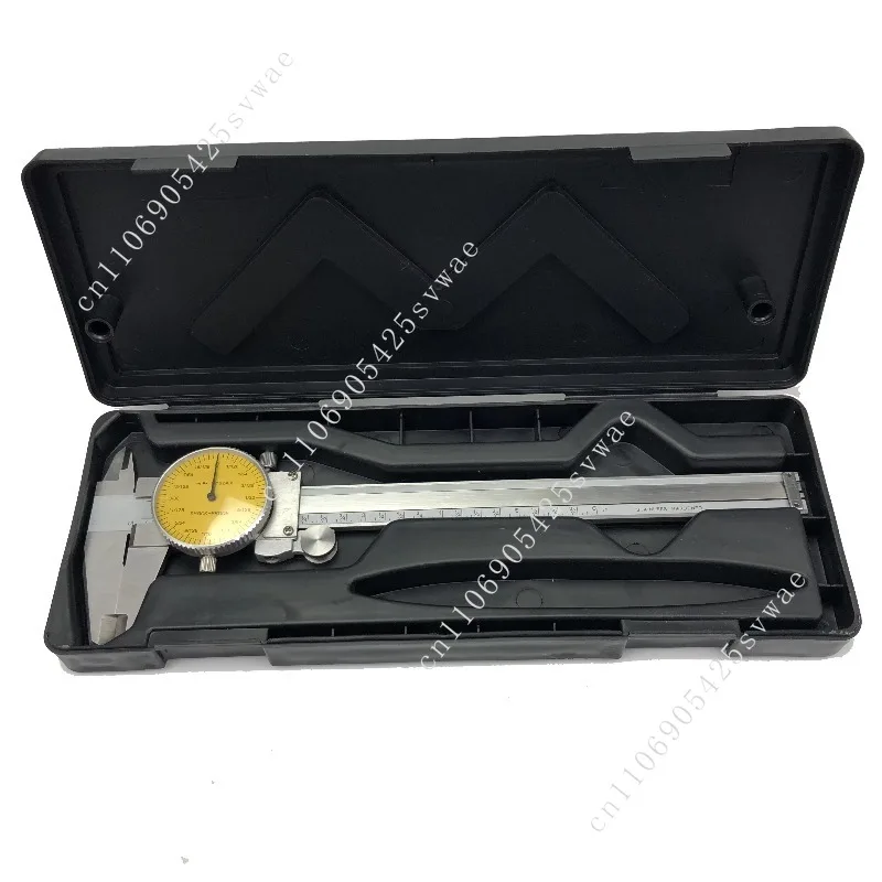 150mm 6"  1/1024 Inch Dial Caliper 6inch Shock-proof Stainless Steel Precision Vernier Caliper
