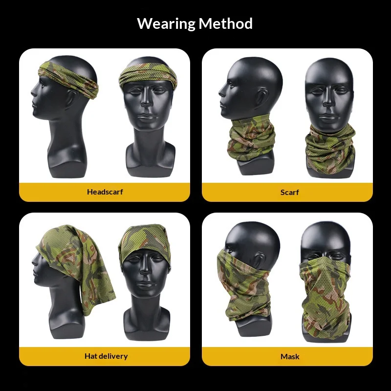 Fractal M19 NFP-multi Camouflage for Tactical Face Mask Outdoor Riding Sun Protection Neck Scarf Windproof Headscarf image 4