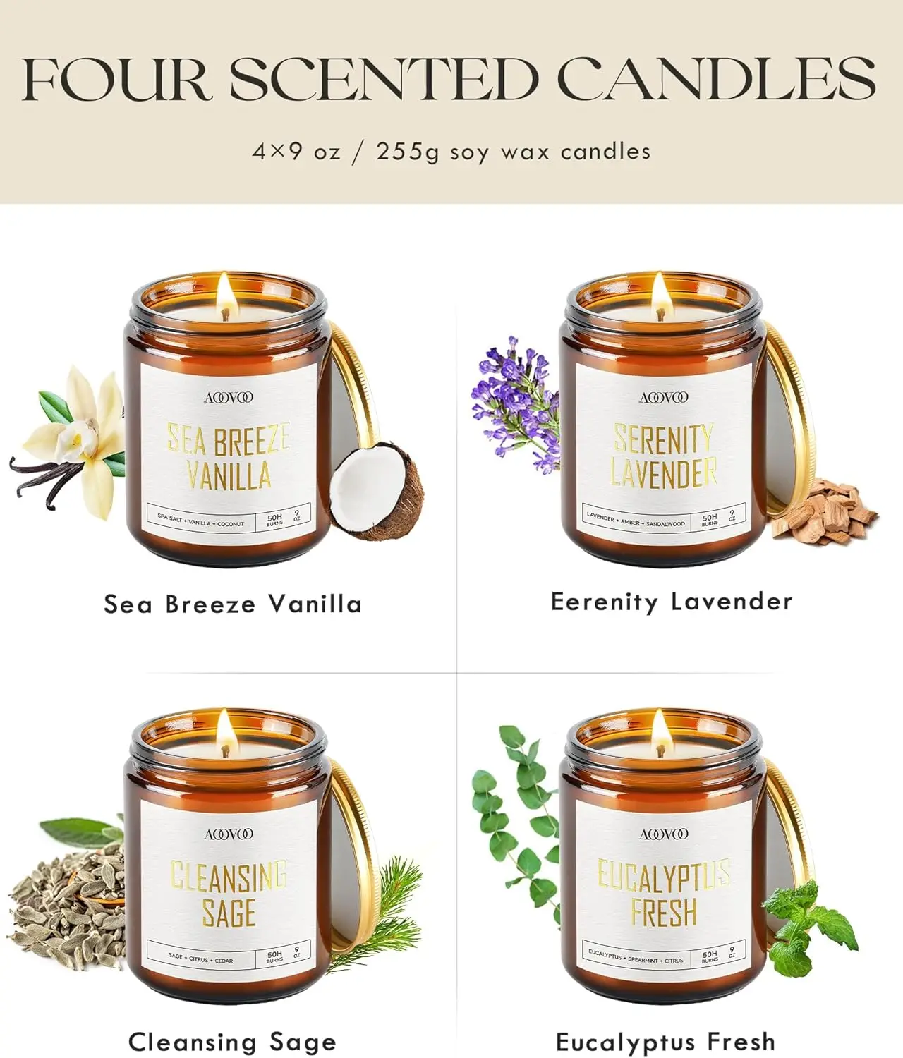 4-Piece Aromatherapy Candle Set 4