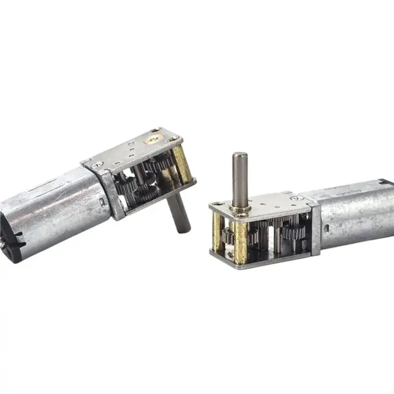 1 قطعة DC3V-6V 5 فولت 10 دورة في الدقيقة سرعة بطيئة كبيرة تخفيض عزم الدوران المحرك الزاوية اليمنى D-عمود سيارة روبوت صغير N30 علبة التروس المعدنية موتور تروس