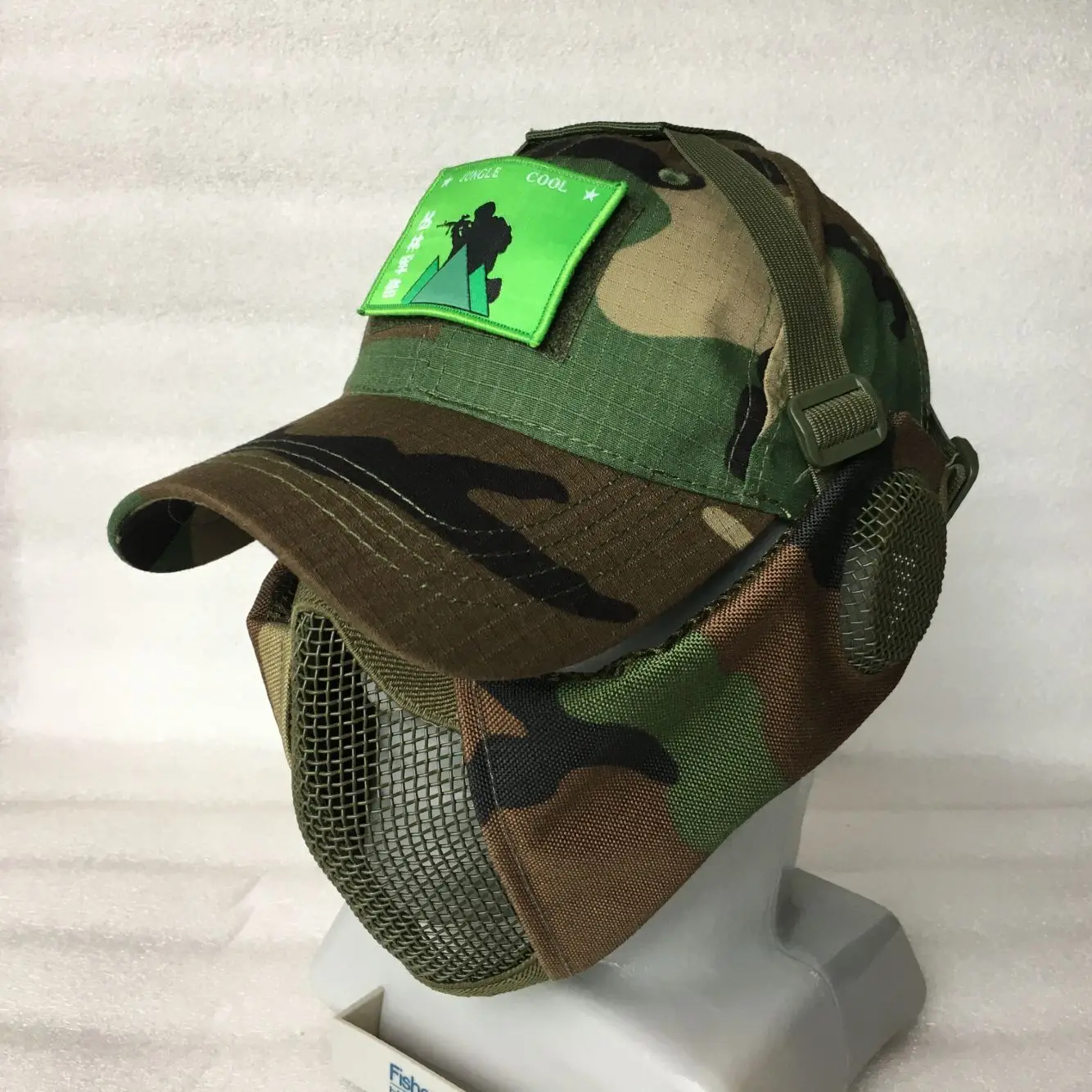 V14  Airsoft Face Guard Lightweight mask  with Ear Protection Breathable Hat for Airsoft Camping Cosplay