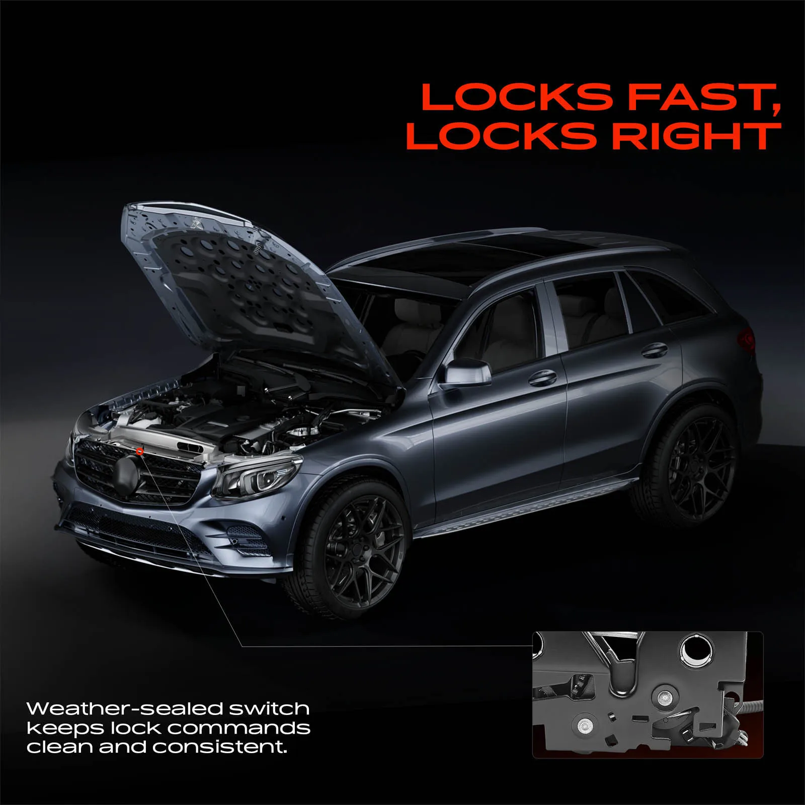 A-Premium Front Hood Safety Catch with Release Handle for BMW M3 2008-2013 325i 330i 2006 328i 2007-2012 335d 2009-2011 335i