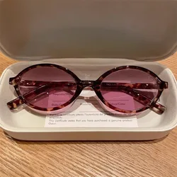2PCS Y2K Retro Japan Korea Small Frame Sunlasses Female Ins Europe America Gradient Color Optical Sunlasses