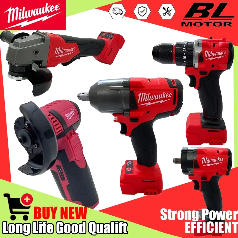 Milwaukee Tools Such as Rangefinders, Angle Grinders, Electric Wrenches, Drills, Blowers, and Impact Wrenches For 18V Battery
