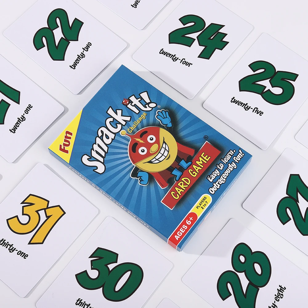 

Легкая забавная бумажная карточная игра для игроков от 2 до 7 игр, быстро освоить и помогите, идеально подходит для семейных встреч и вечеринок