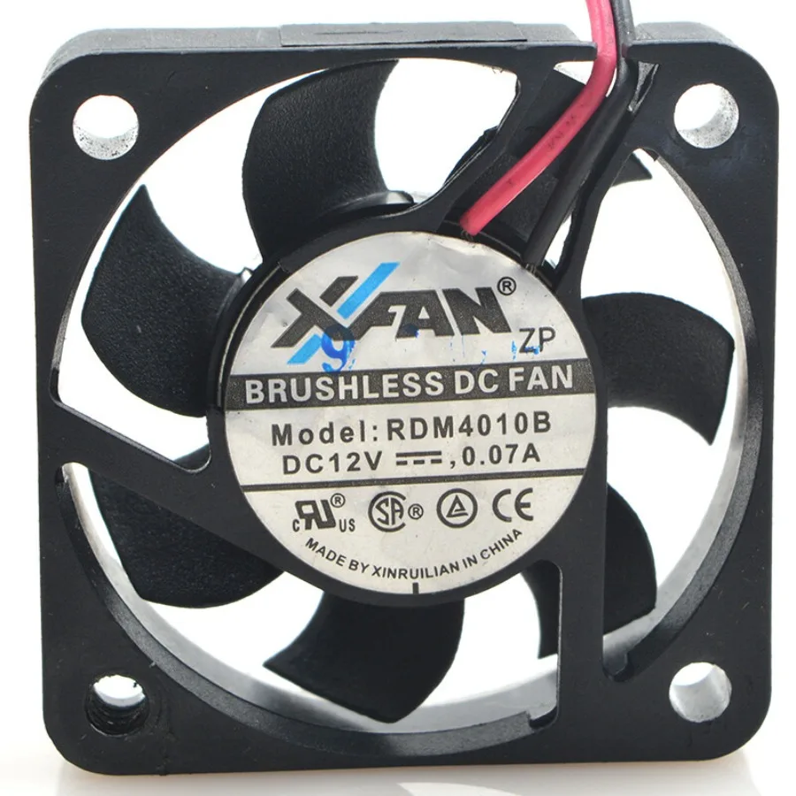 

1 шт. для вентилятора охлаждения XFAN RDM4010B 12V 0.07A 4010 4CM 2-проводного типа