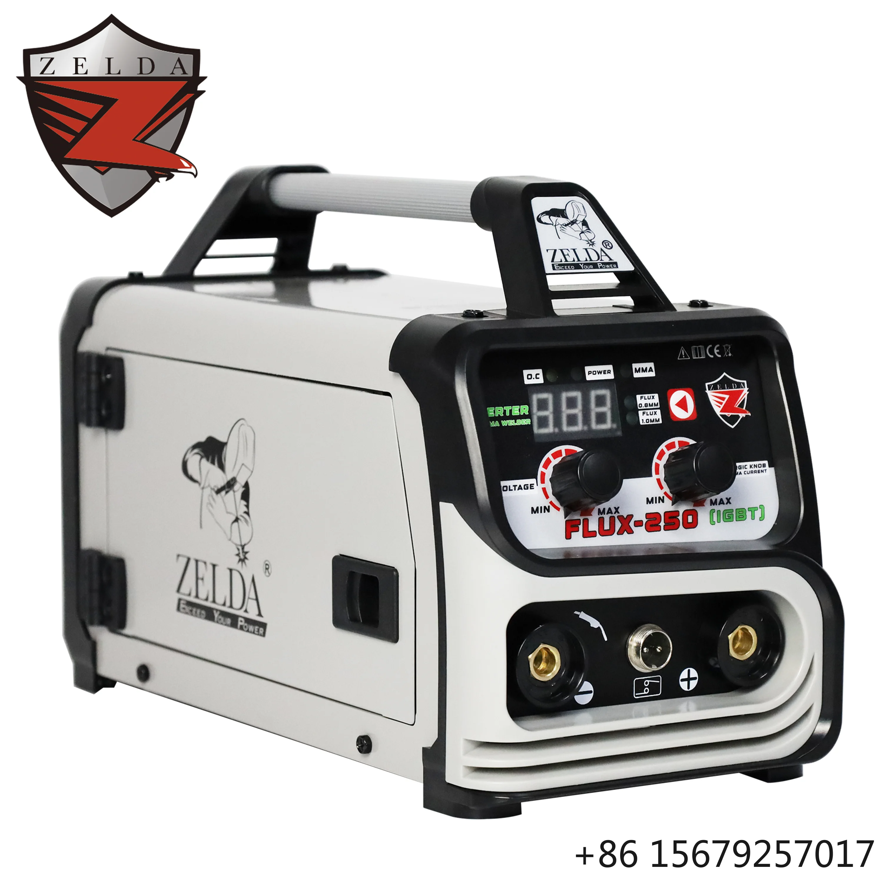 Multifunctional 220V 250amp MMA MIG NO GAS Suitable for 1kg MIG Welding Wire