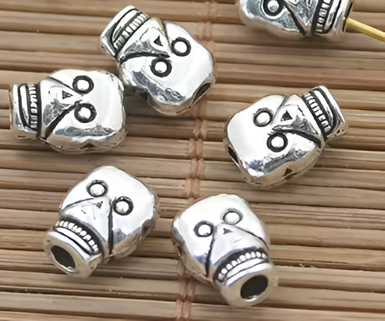 

20pcs 9mm Alloy matel antiqued silver spacer beads HWH3054