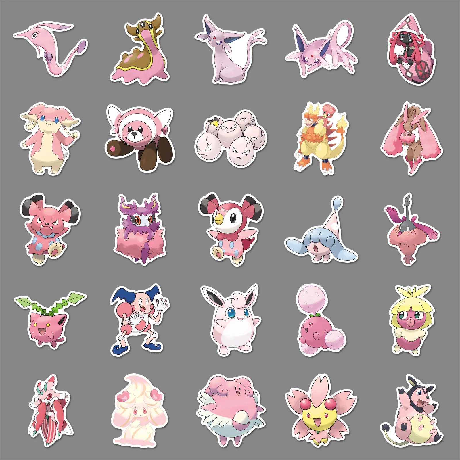 50 قطعة الكرتون بوكيمون الوردي لطيف Jigglypuff ملصق الإبداعية قلم رصاص ذاتي الصنع صندوق القصاصات مذكرات الغيتار ملصق مضاد للمياه الكتابة على الجدران