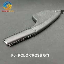 For VW POLO CROSS G TI Leather Handbrake Lever Parking Cover with Chrome Button Decoration Shell 6RD 711 333 A 6RD711333A