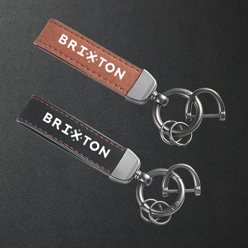 

For Brixton Cromwell 125 1200 Crossfire Storr 500 Sunray Felsberg 125 250 Motorcycle Keyring High-Grade Leather Suede Keychain