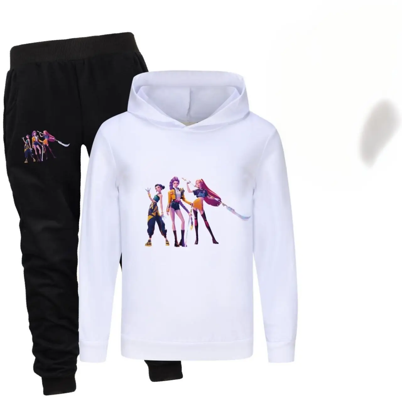 طقم هوديي Kpop Witch Hunt Group للأولاد والبنات، طقم سراويل بأكمام طويلة على الموضة للأطفال، هدية فستان خريفي جميل
