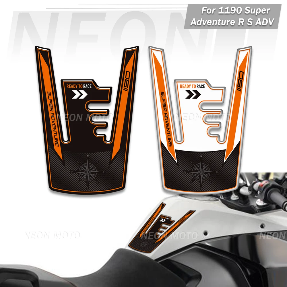 

For 1190 Super Adventure R S ADV Motorcycle 3D Tank Pads, Anti-Slip Side Grips Fuel Oil Knee Protector Decals Kit