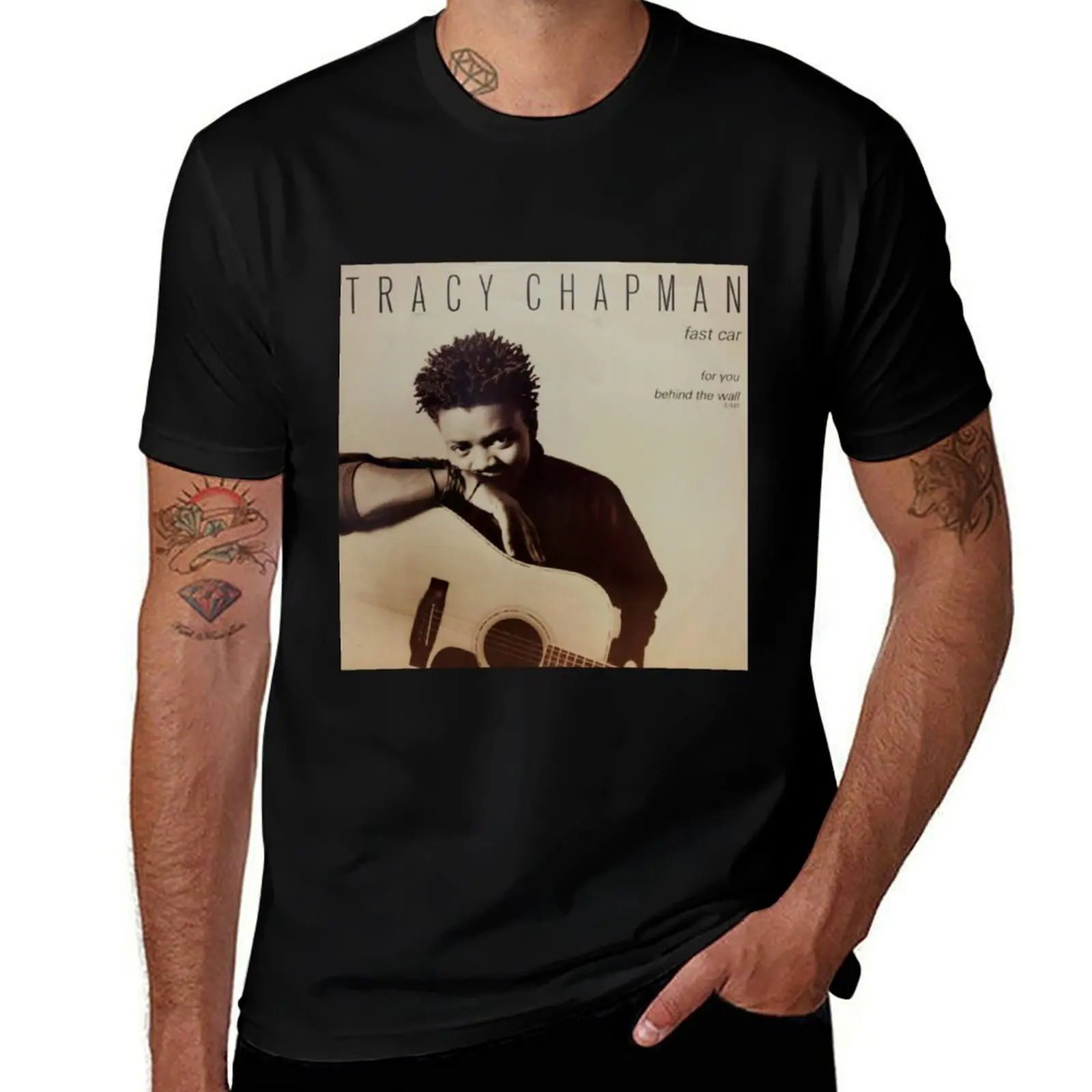 FAST CAR TRACY CHAPMAN T-Shirt Soft Touch Basic Cotton T-Shirt