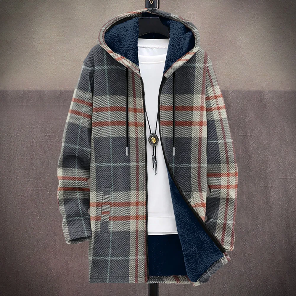 

2024 New Cross-Border 3D Personalized Print Loose Couple Outerwear Hooded Men's Cotton Jaet Faionable Casual Workwear