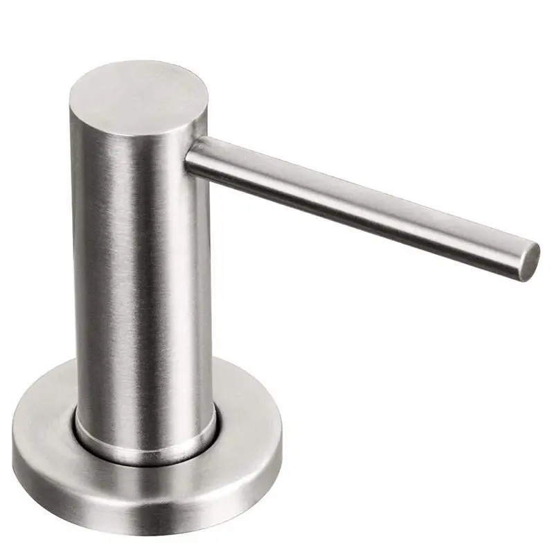 

1 Apr.1 PCS Countertop Pump Hand Lotion Built In Bottle Stainless Steel Screw Soap Dispenser Silver