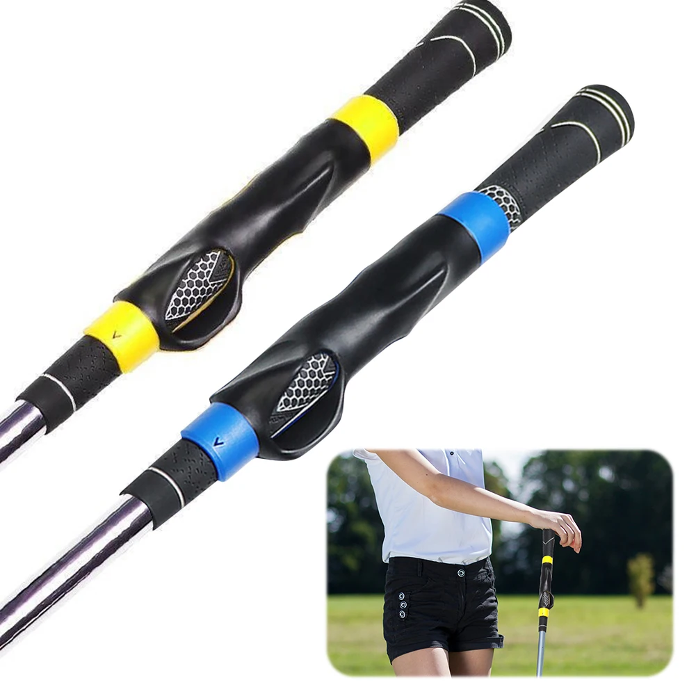 مساعد تدريب الجولف يعزز قوة القبضة، مجموعة قبضة الجولف تساعد على التدريب على وضع اليد الصحيح، مقابض نادي الجولف لجميع مستويات اللعب #5