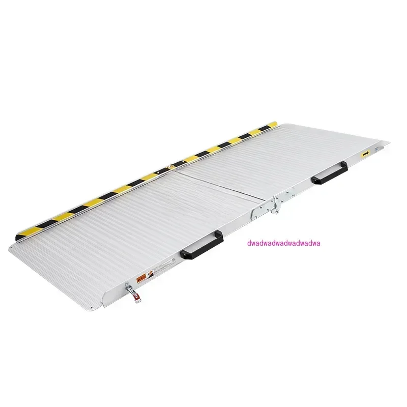 Up and down Folding Slope Wheelchair Barrier-Free Ramp Aluminum Alloy Step Springboard Climbing Stairs Slope Board