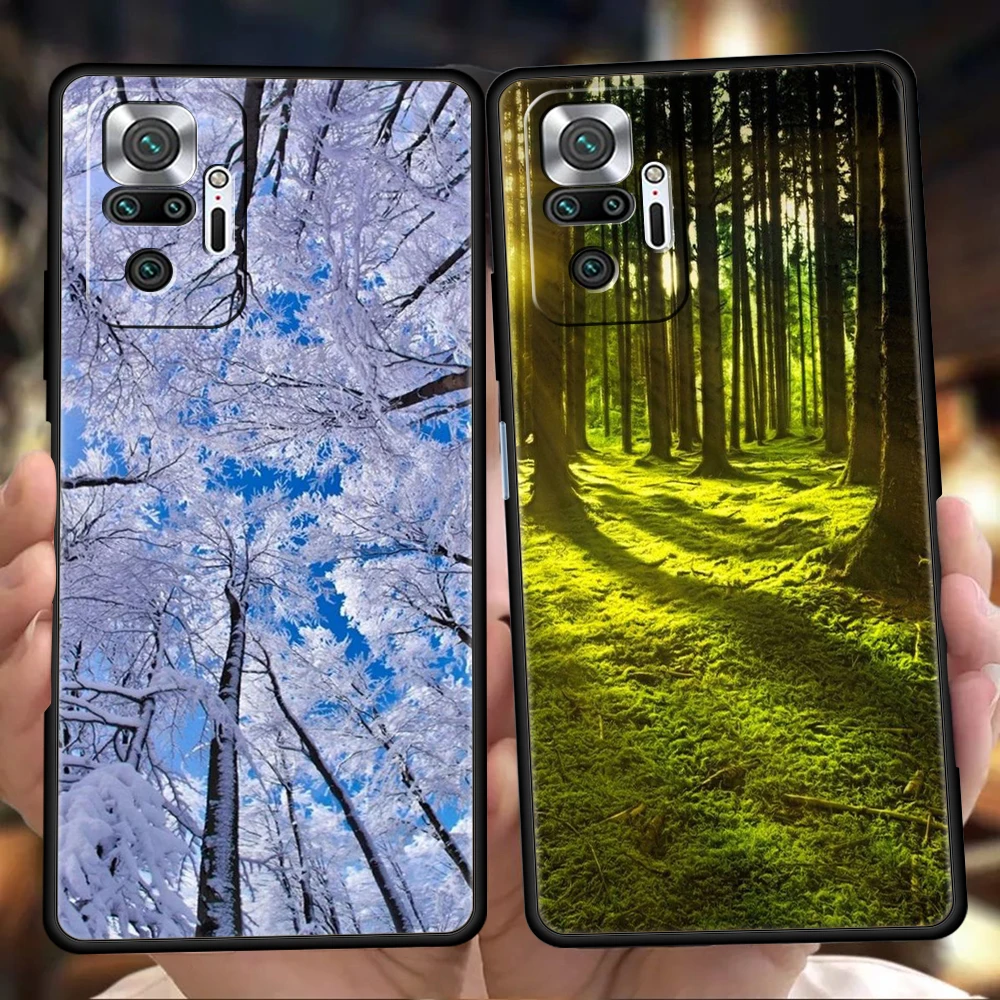 

Trees And Nature Phone Case For Redmi 10c K50 Note 10 11 11T Pro 9 9s 8 8T 7 K40 Gaming 9A 9C 8A Pro Plus 5G Silicone Shell Bag