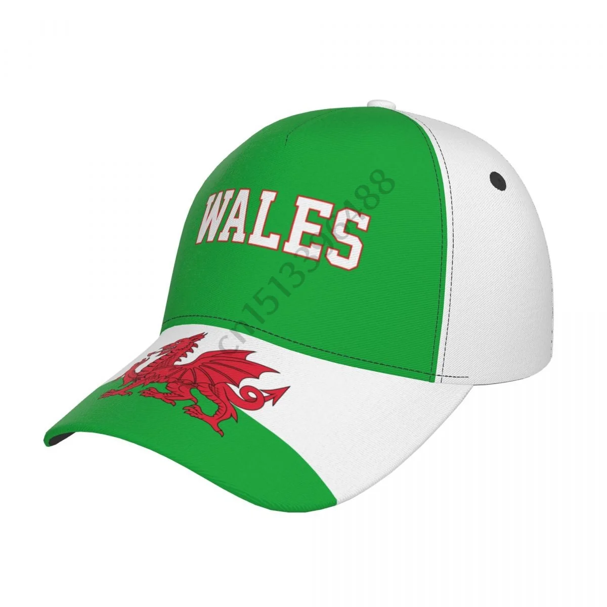 2025 Wales Flag Soccer Hats Sun Baseball Cap Breathable Adjustable Men Women Outdoor Fishing Hat