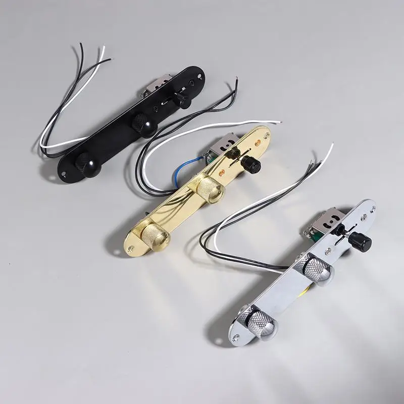 Hot! 1PC Way Wired Loaded Prewired Harness 3 Way Switch Knobs Linear Iron Plate Control Circuit Assembly For Tele Guitar Parts