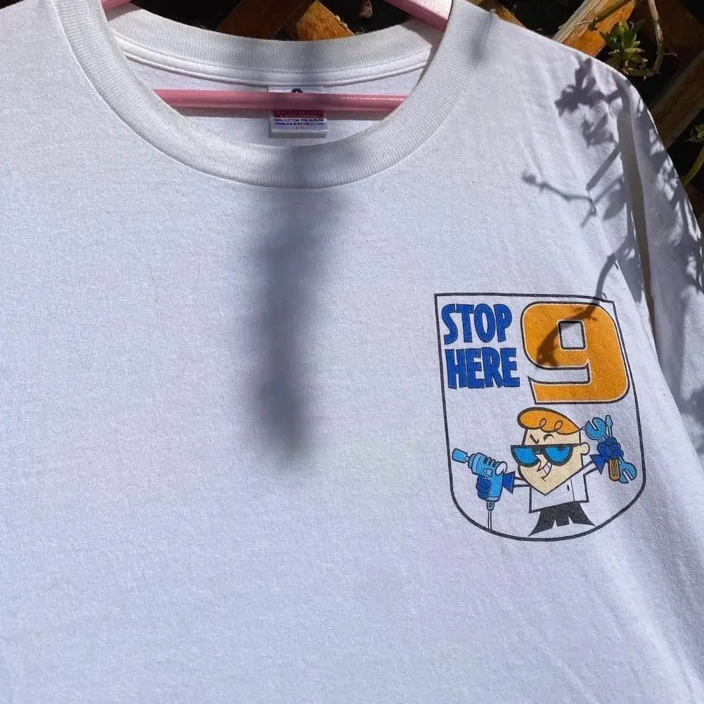 

American Animation Cartoon Car Oversize Loose Short-sleeved T-shirt Lazy Style Men's and Women's Versatile Tops Ins