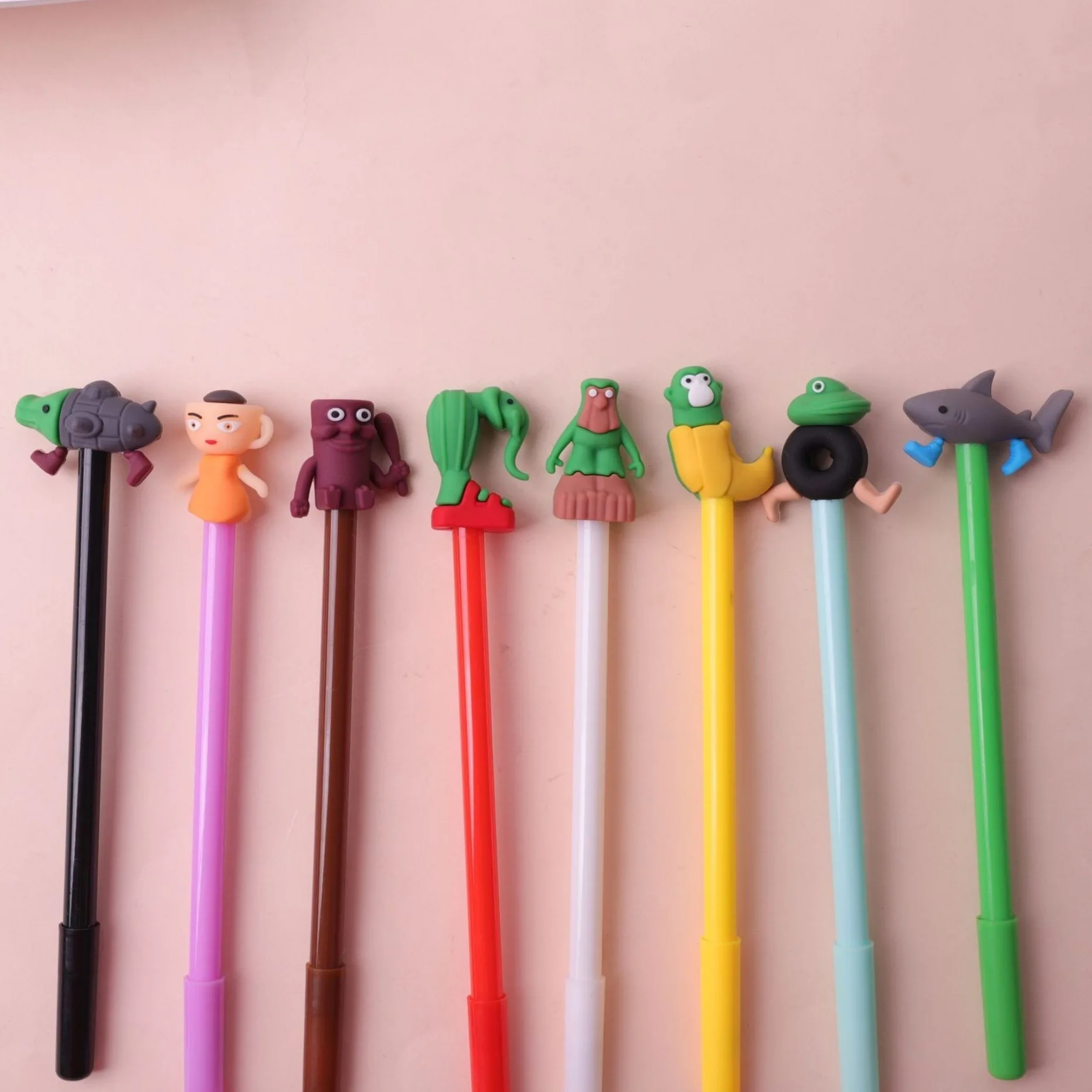 

New product "Haihai" pen cap for ballpoint pens and pencils. Student stationery supplies. PVC soft rubber pen cap.