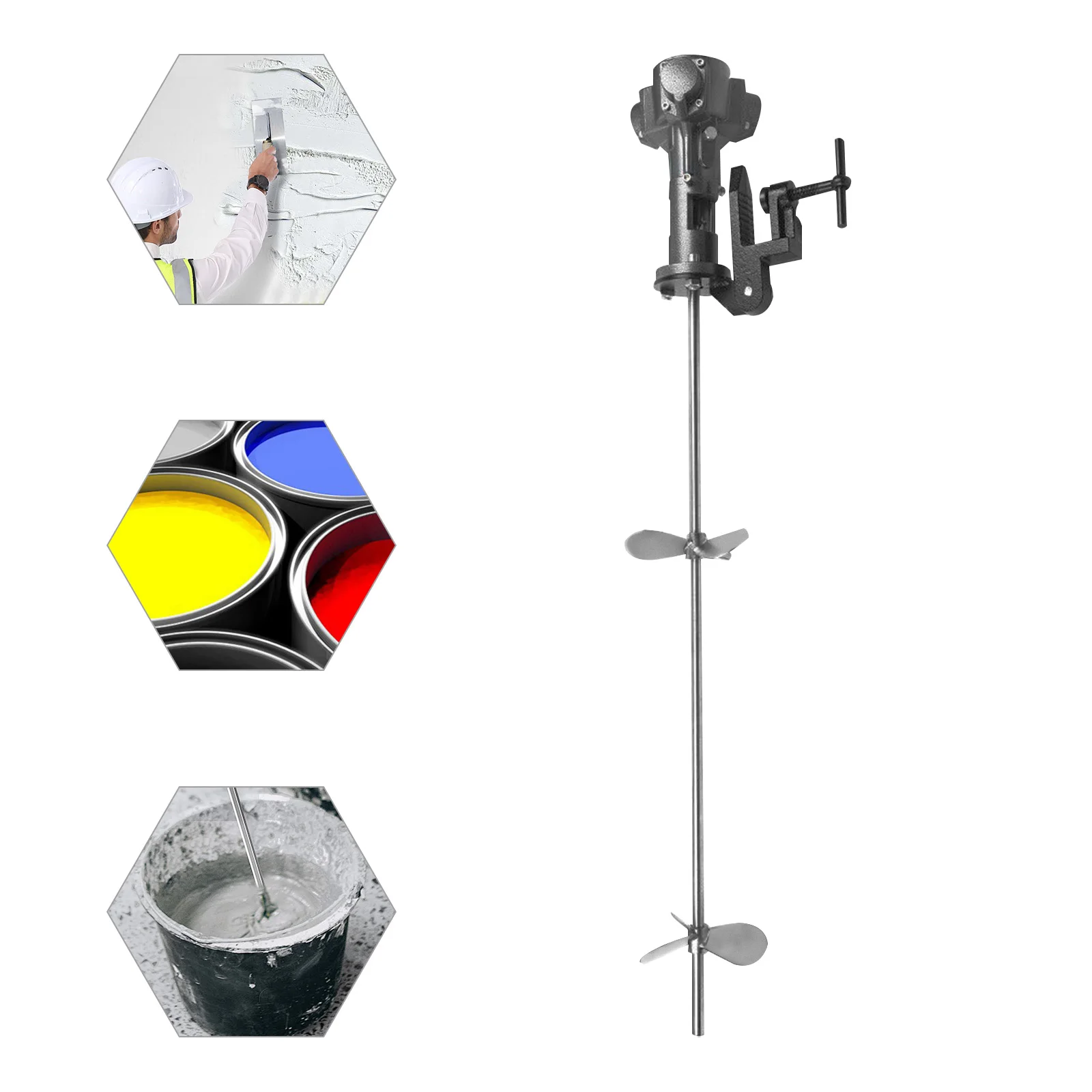 

1/2HP 190L Pneumatic Putty Powder Mixer Automatic Concrete Mixing Machine Paint Putty Powder Cement Plaster