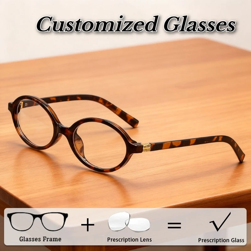 

Retro Small-frame Customized Eyeglasses High-definition Anti Blue Light Prescription Glasses Eye-Protective Optical Eyewear