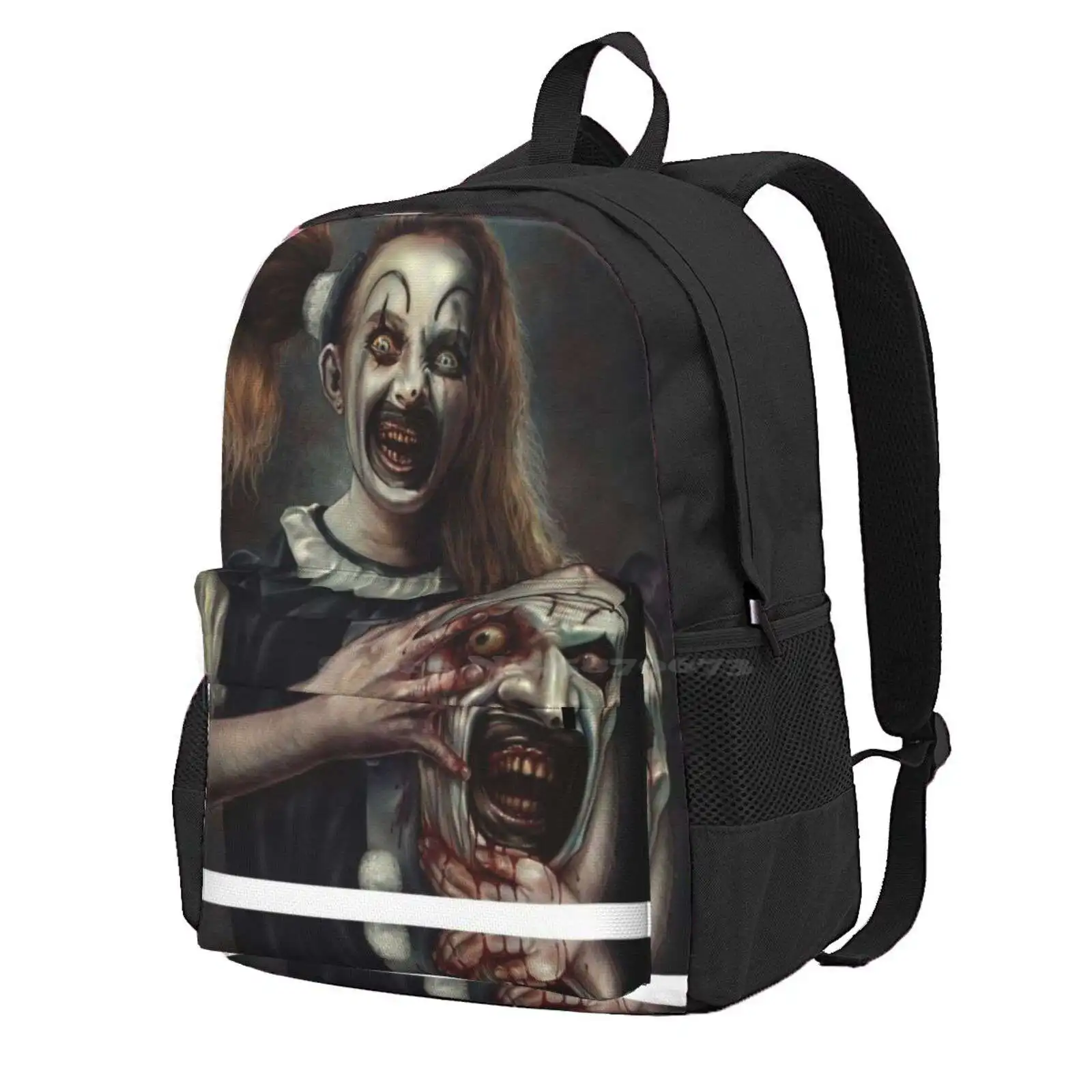 

Terrifier 2- The Little Pale Girl Hot Sale Schoolbag Backpack Fashion Bags Terrifier 2 Art The Clown Terrifier Movie Halloween