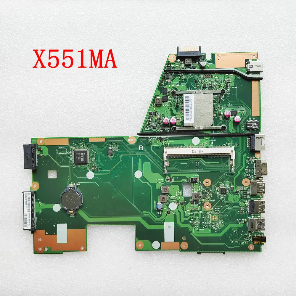 

X551MA For ASUS X551M X551 R512MA D550FM F551MA Laptop Motherboard X551MA With inter CPU REV 2.0 mainboard 100% full tested