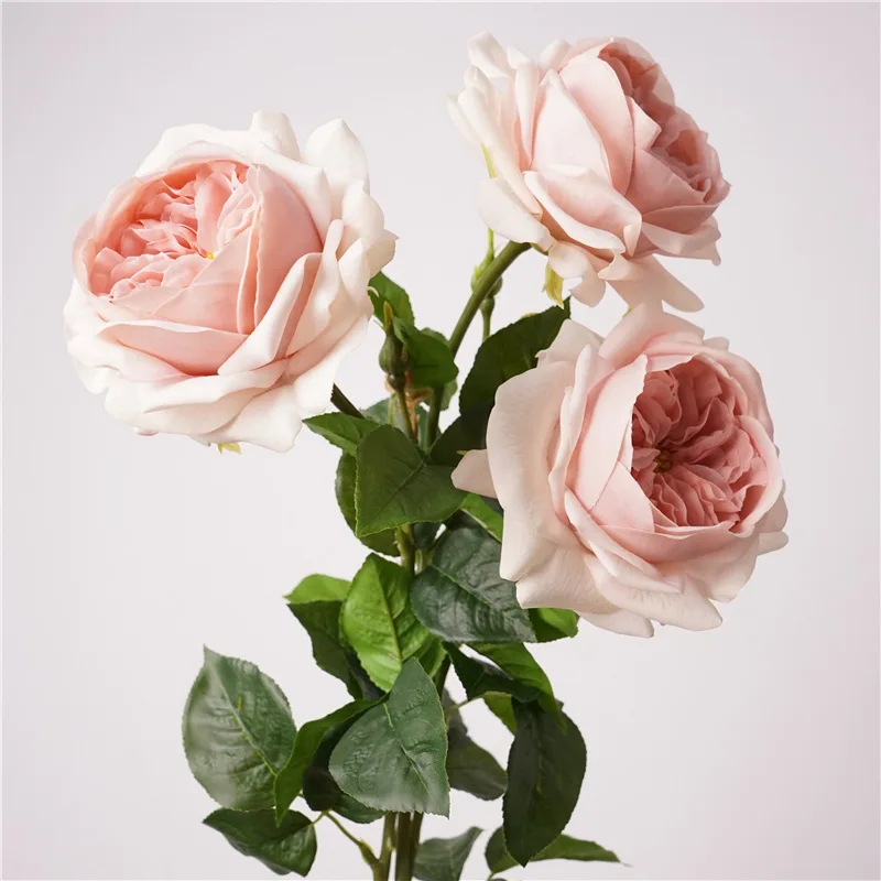 Artificial Flower Bouquet with Realistic Roses for Table Decoration Home Wedding Party Decor Photography Backdrop Props