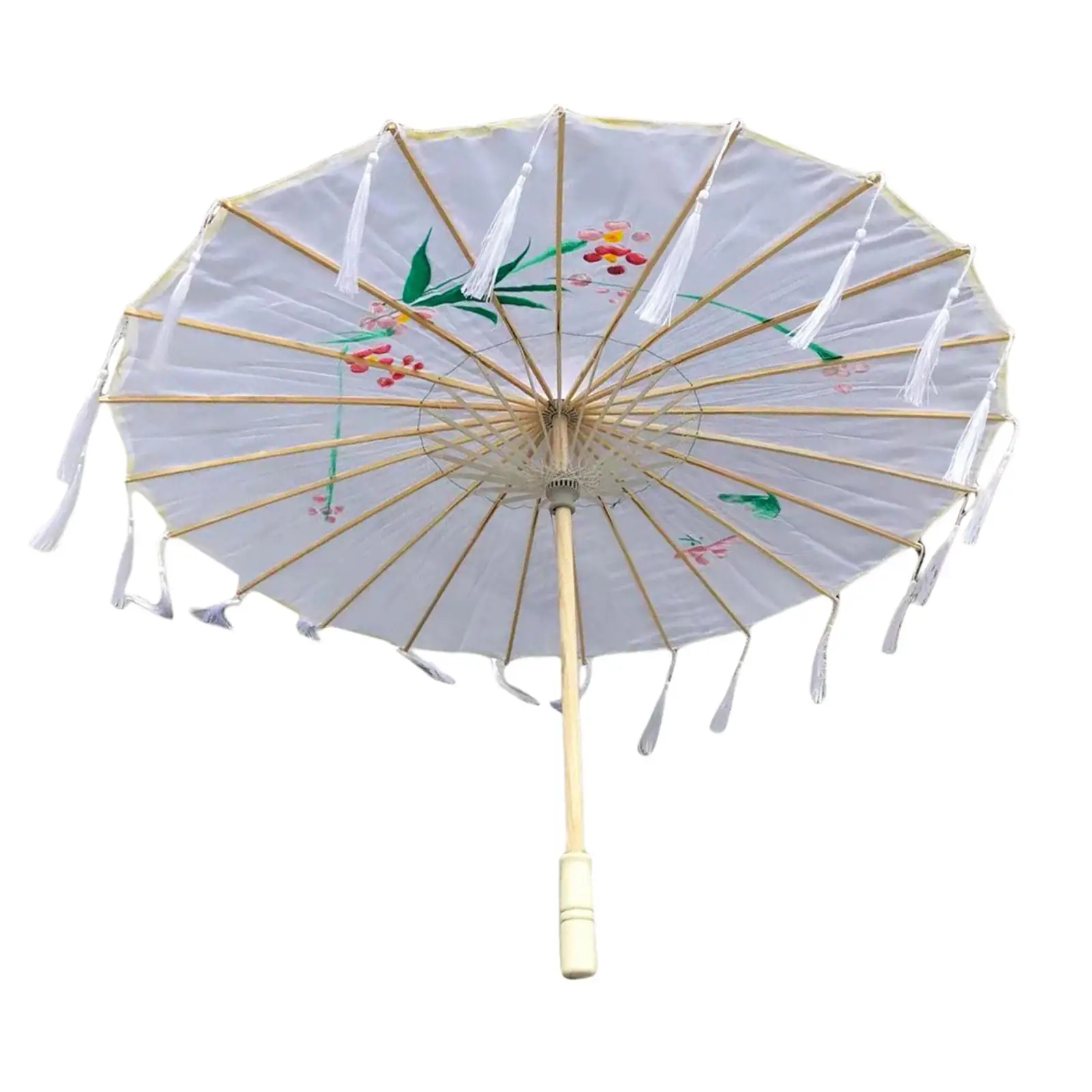 Retro Traditional Parasol Handmade Chinese Art Folding Beautiful Craft Oiled