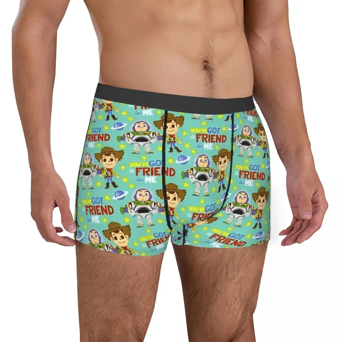 Toy Story da uomo Cartoon Cute Boxer Slip Pantaloncini Mutandine Biancheria intima morbida Woody Buzz Lightyear Maschio Sexy S-XXL Mutande