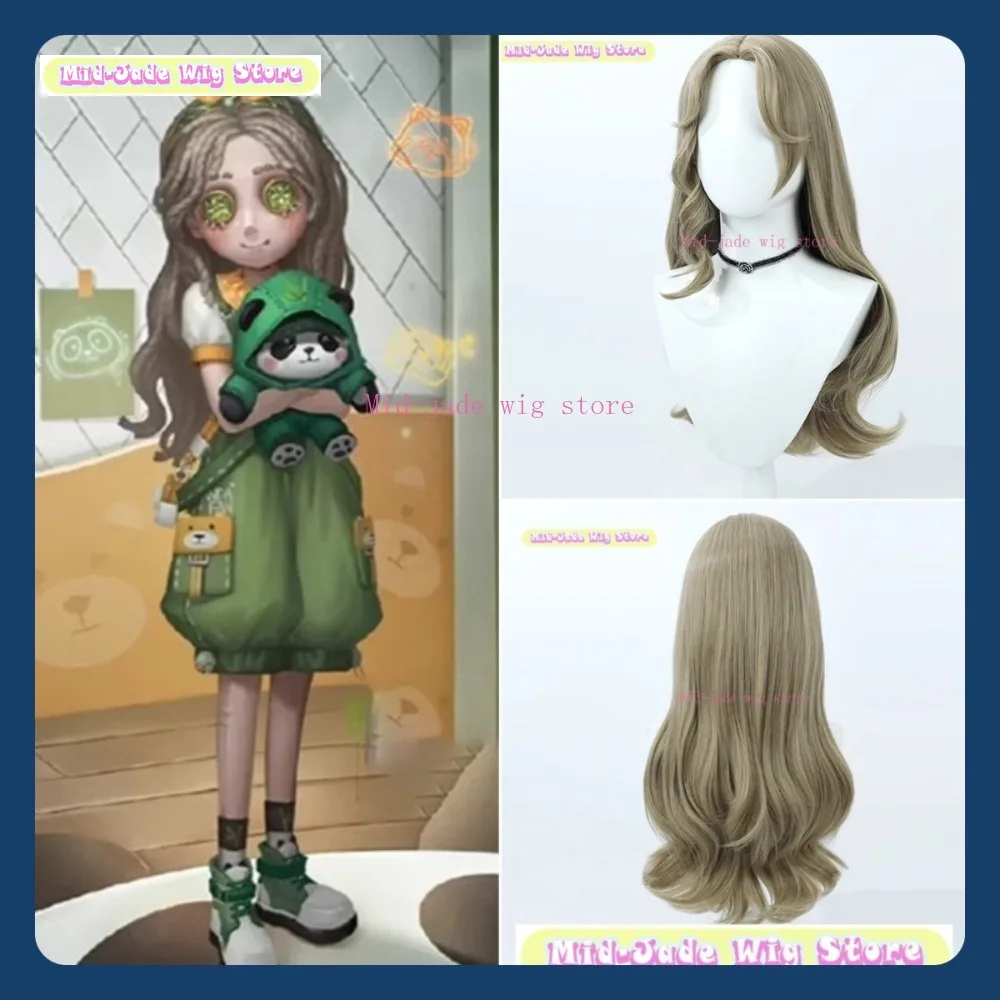 منتصف اليشم شعر مستعار مخزن الهوية الخامس فتاة صغيرة رولي شريك شعر مستعار تأثيري أنيمي لعبة لعب الأدوار هالوين شعر مستعار اصطناعي #1