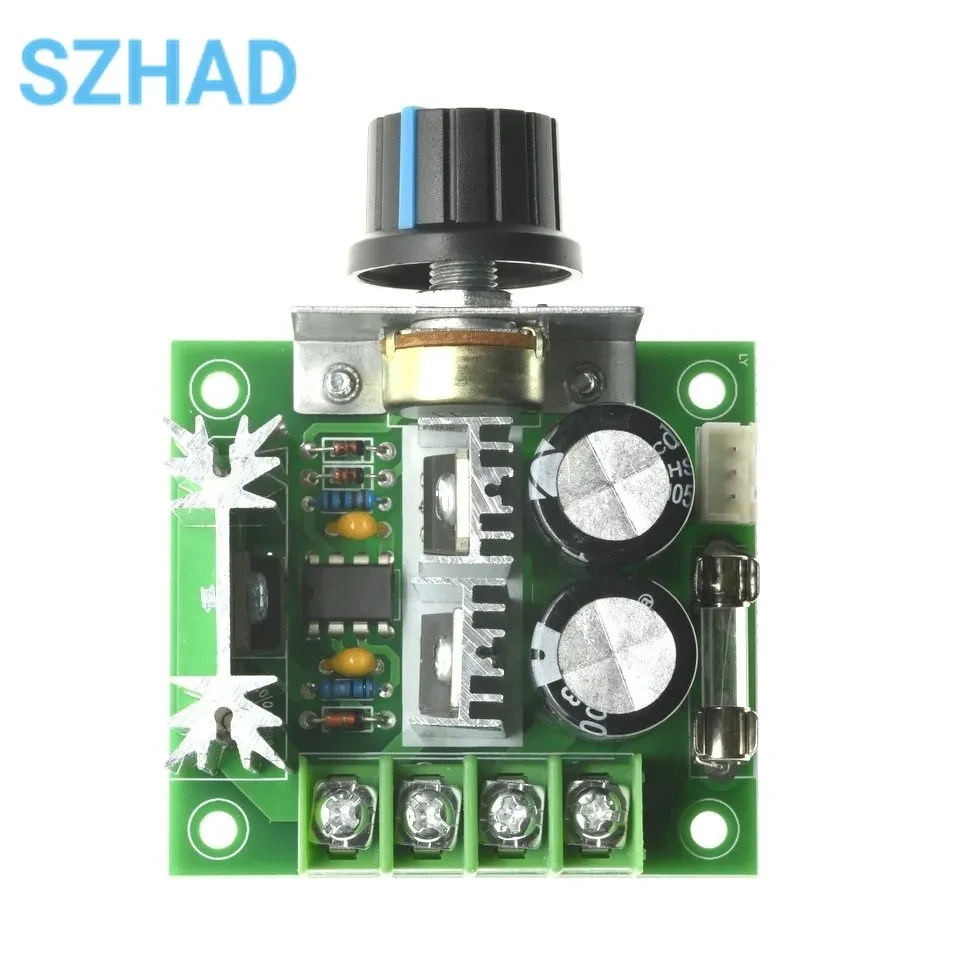 DC 12V 24V 30V 40V 13KHZ Auto PWM DC Motor Speed Regulator Governor Speed Controller Switch 10A 50V 1000uF