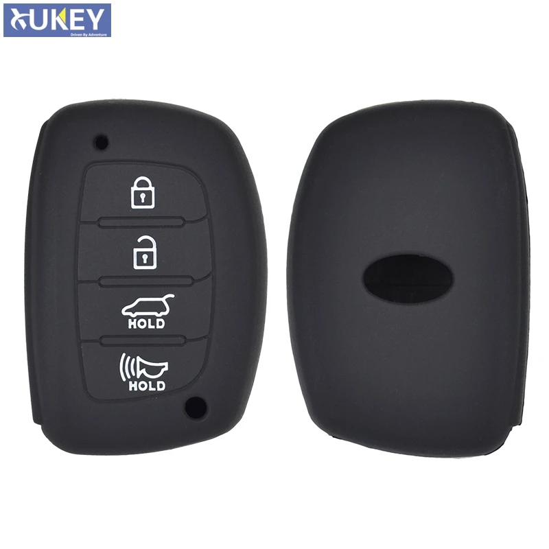 

4-кнопочный силиконовый автомобильный пульт дистанционного управления, чехол для Hyundai Elantra Sonata Tucson i40 2014 2015 2016 2017 2018