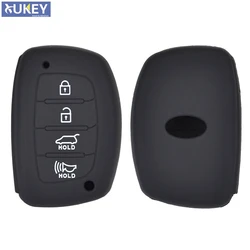 4 Button Silicone Car Remote Key Fob Shell Cover Case For Hyundai Elantra Sonata Tucson i40 2014 2015 2016 2017 2018
