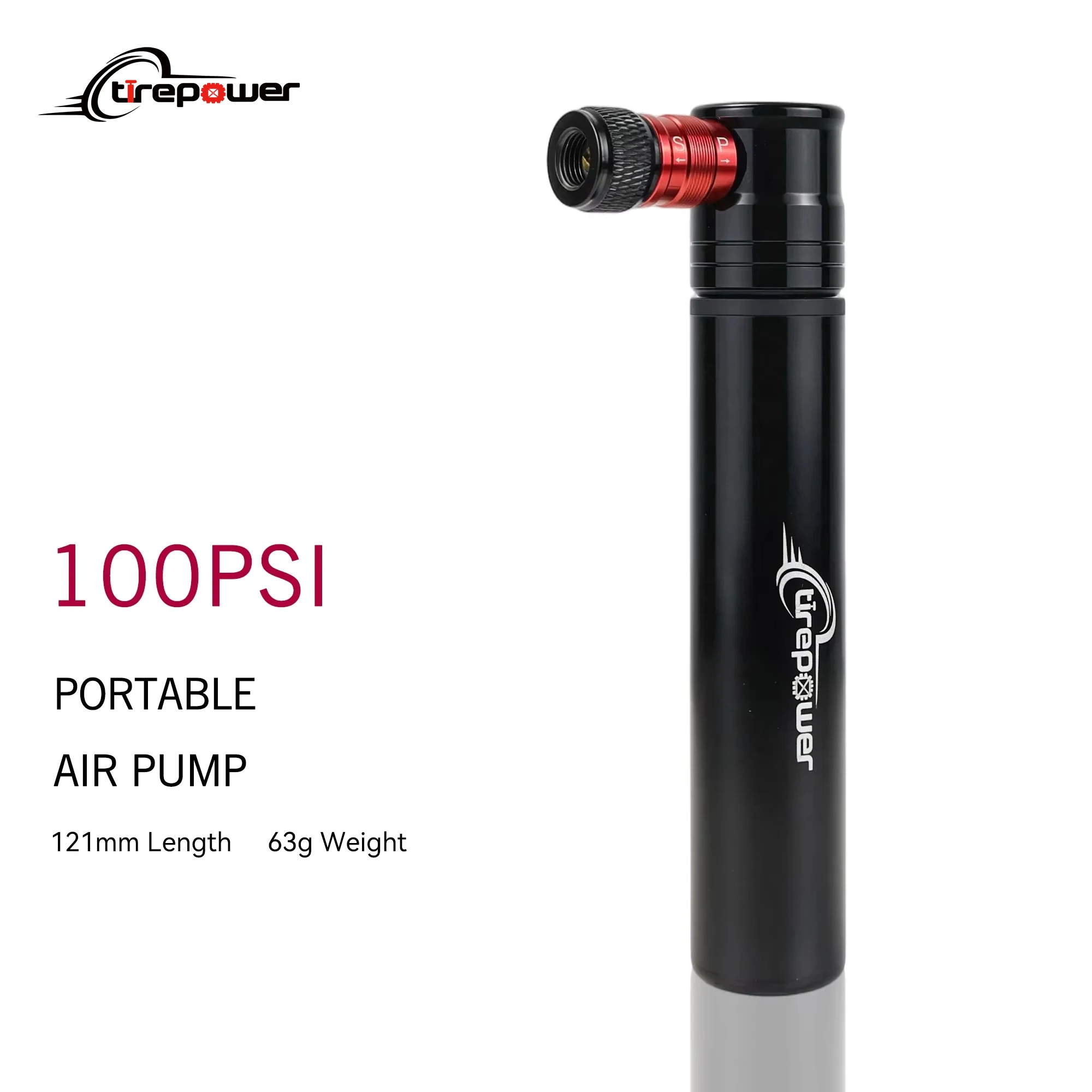 Mini Bicycle Hand Pump 100 PSI Aluminium Alloy Air Cycling Tire Inflator with Schrader & Presta Valves for MTB Road Bikes Balls