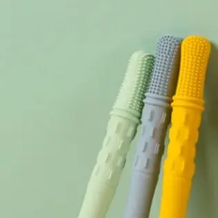 عضاضة القش للأطفال لعبة لينة سيليكون جوفاء المولي عصا الوليد التسنين أنبوب المولي لعبة هدية #1