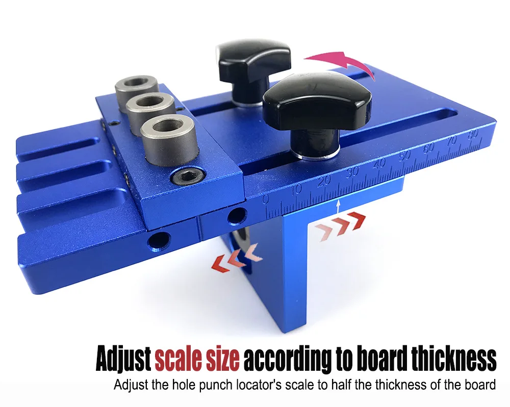 3-in-1 hole opener, wood embedded parts locator, round wood tenon hole opener, wood furniture woodworking hole puncher view 4