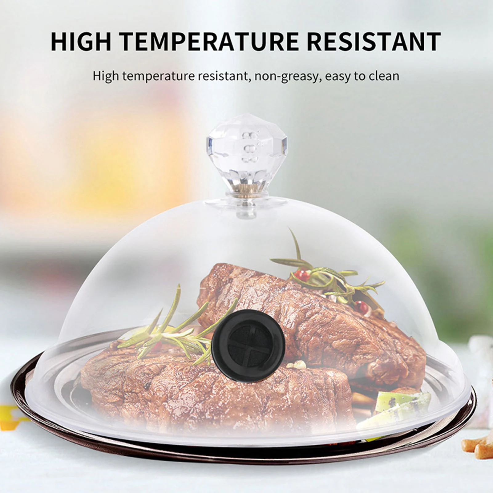 

Smoking Dome Cover High Temperature Resistant Widely Used Smoke Infuser Cover Easy To Clean Dome Shaped for Cooking Tool