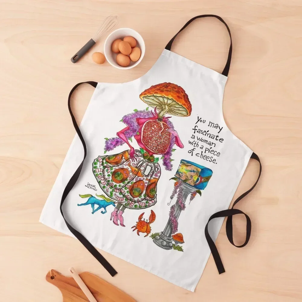 

You May Fascinate a Woman by Giving Her a Piece of Cheese 1 Apron Kitchens For Men For Kitchen Womens Dresses Apron
