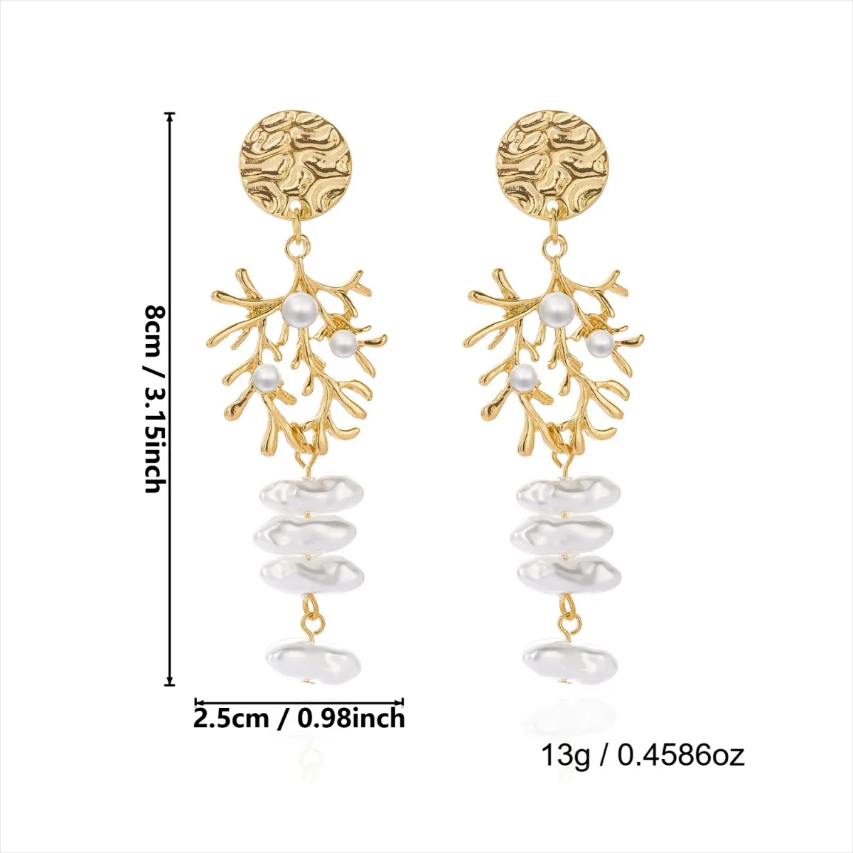 Böhmische geometrische unregelmäßige Imitationsperlen-Quastenohrringe für Damen und Herren, Muschel-Korallen-Strandohrringe, Sommerschmuck – Detail 27